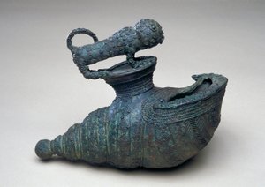 Vaso a conchiglia con animale, Igbo-Ukwu, IX - X secolo